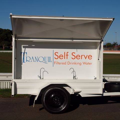 Sydney mobile water trailer providing drinking water at event