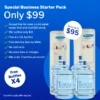 Office Starter Pack Cool & Cold Water Cooler Annual Hire & Four bottles Free